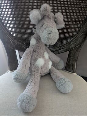 Lambs And Ivy Plush Grey and White Giraffe Stuffed Animal